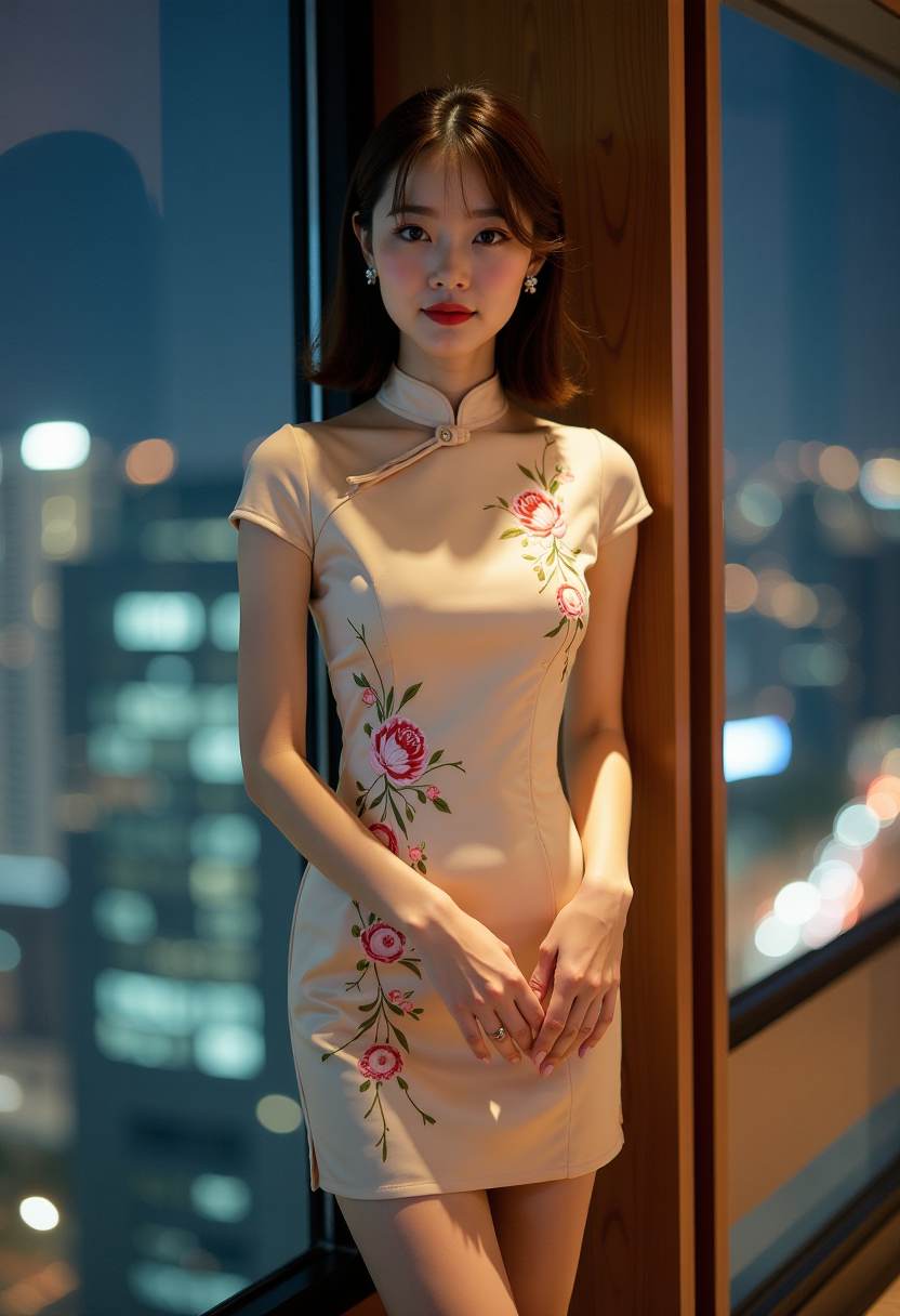 窗边雨景